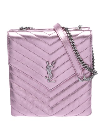 Saint Laurent Leather Double Flap Large