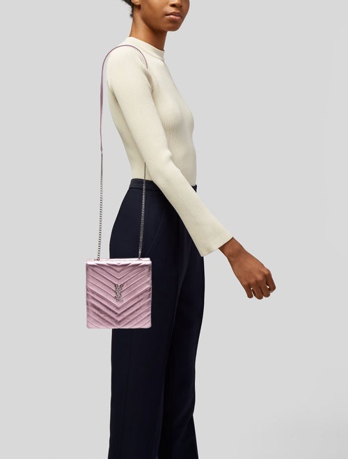 Saint Laurent Leather Double Flap Large