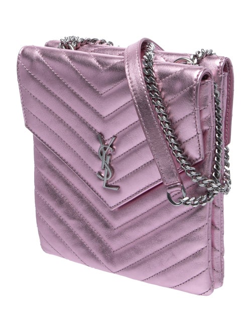 Saint Laurent Leather Double Flap Large