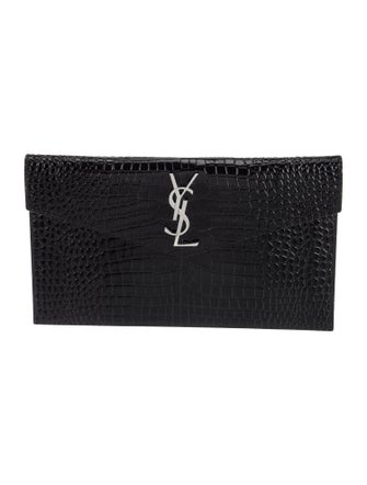 Saint Laurent Embossed Leather Uptown