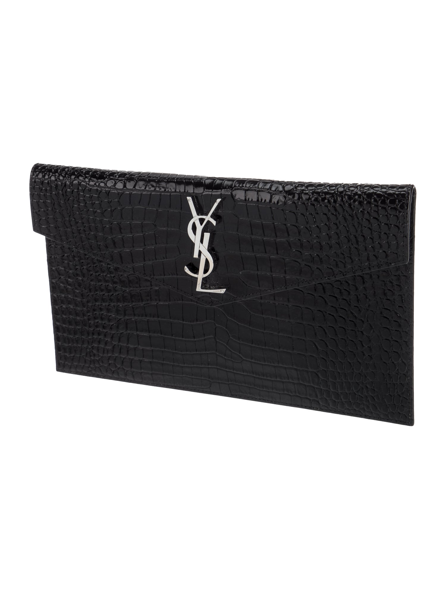 Saint Laurent Embossed Leather Uptown