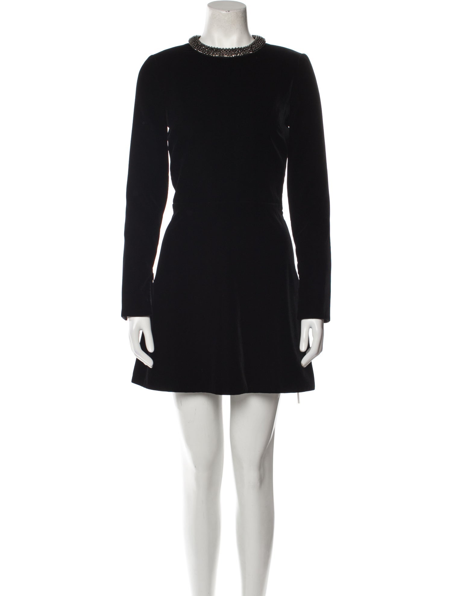 Saint Laurent Crew Neck Mini Dress