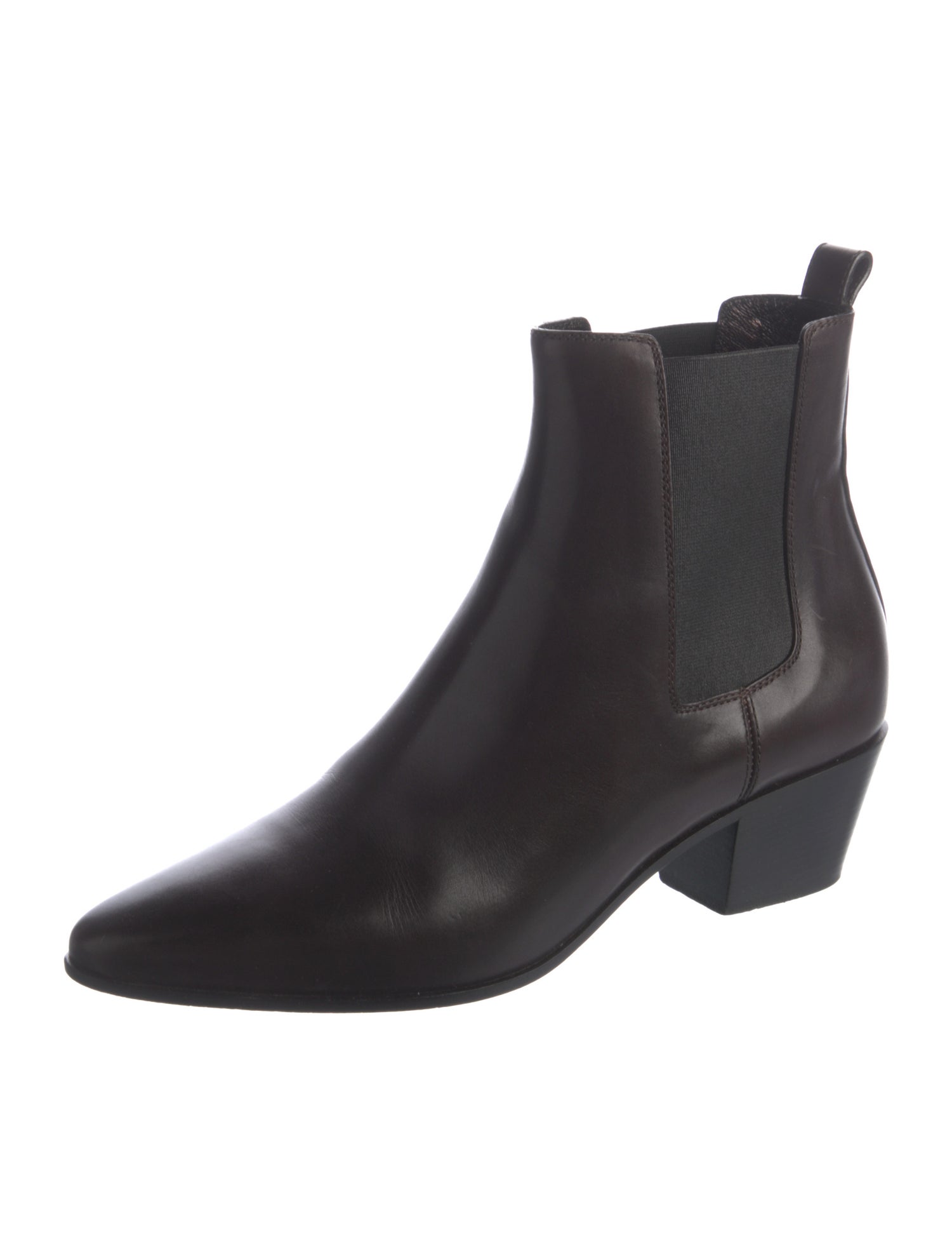 Saint Laurent Leather Chelsea Boots