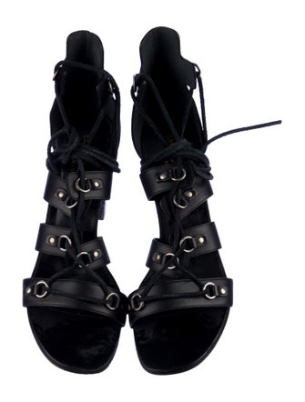 Saint Laurent Leather Gladiator Sandals