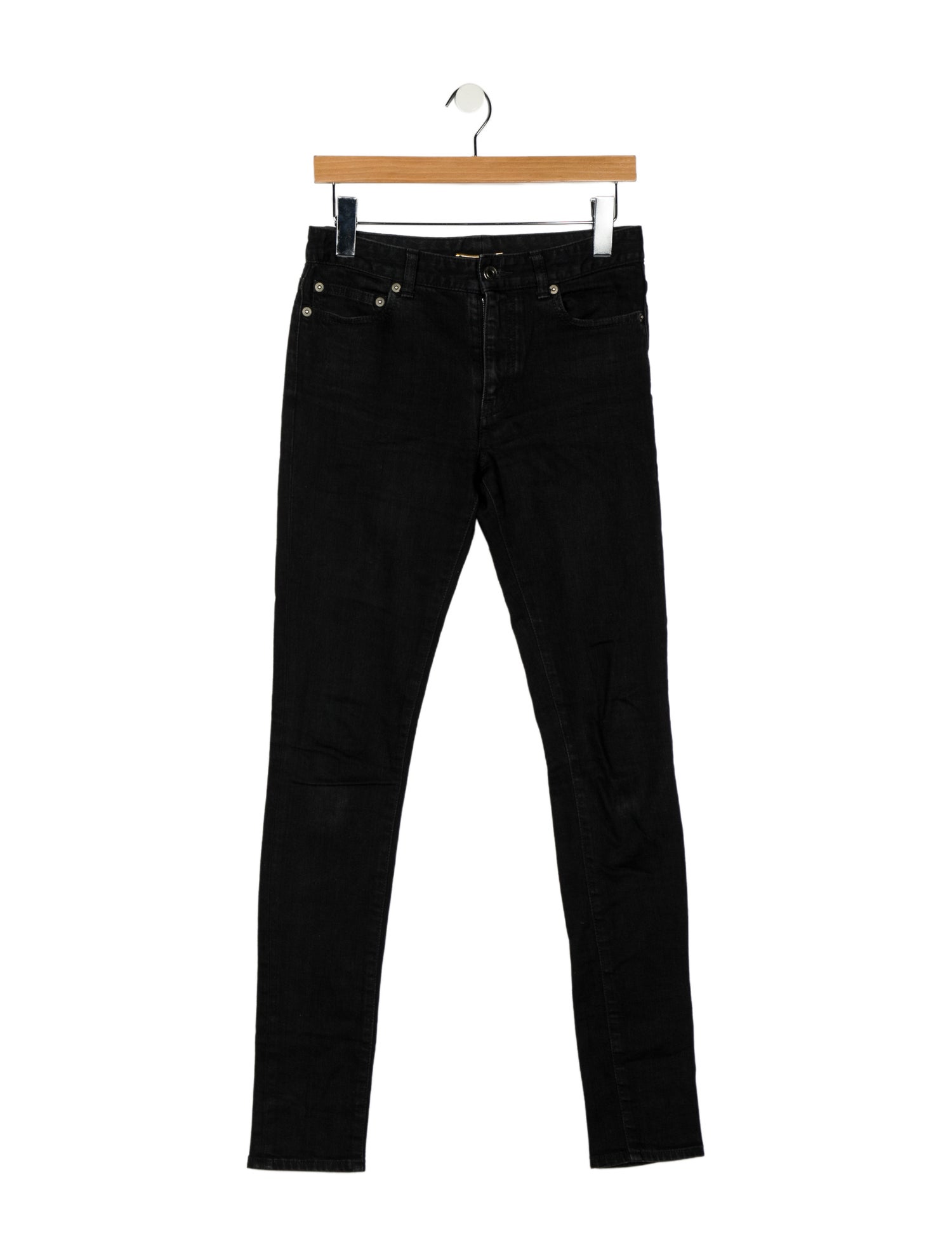 Saint Laurent Mid-Rise Skinny Leg Jeans