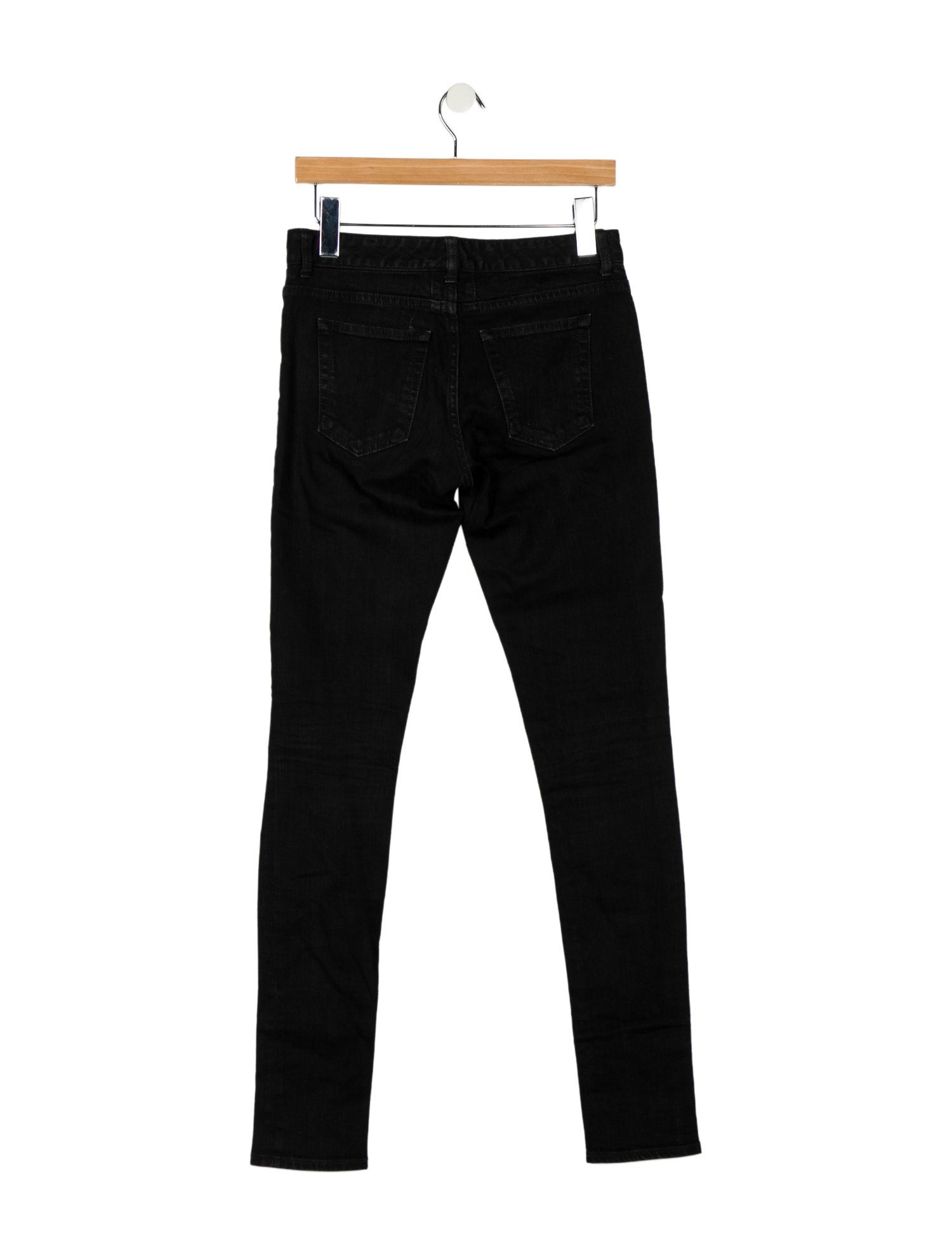 Saint Laurent Mid-Rise Skinny Leg Jeans