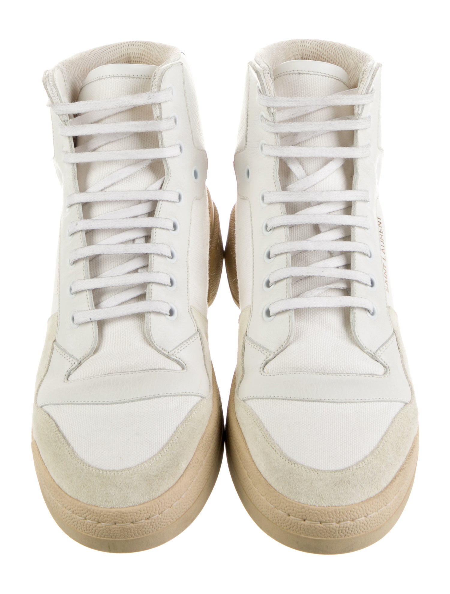 Saint Laurent Leather Animal Print Sneakers