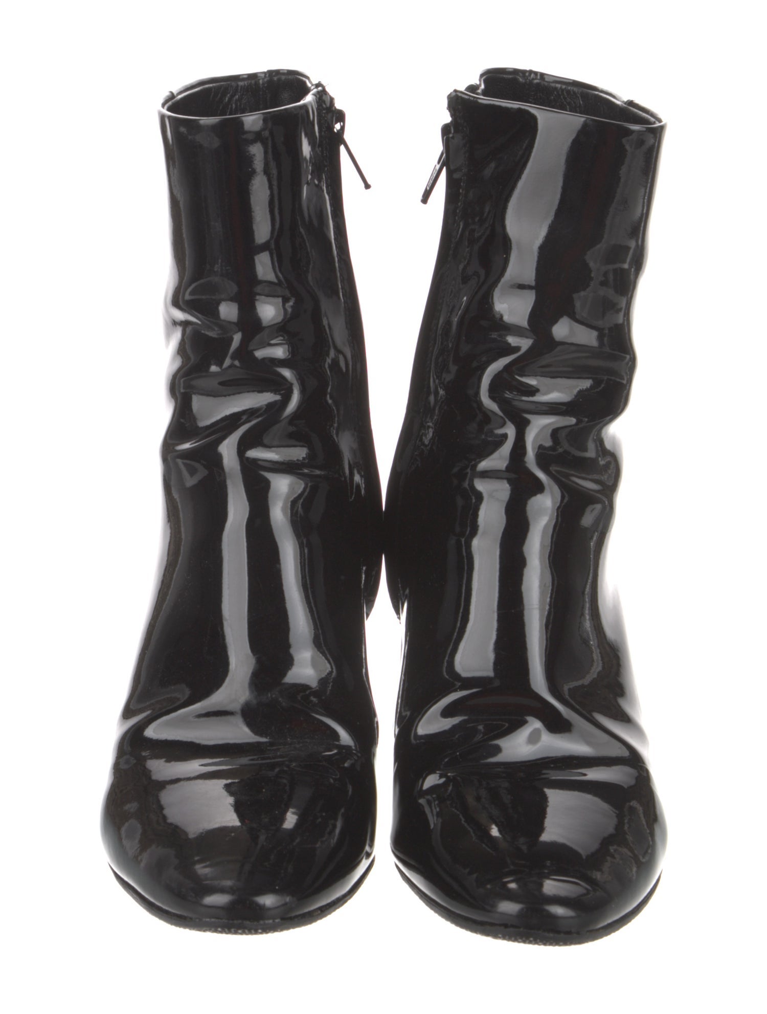 Saint Laurent Patent Leather Boots