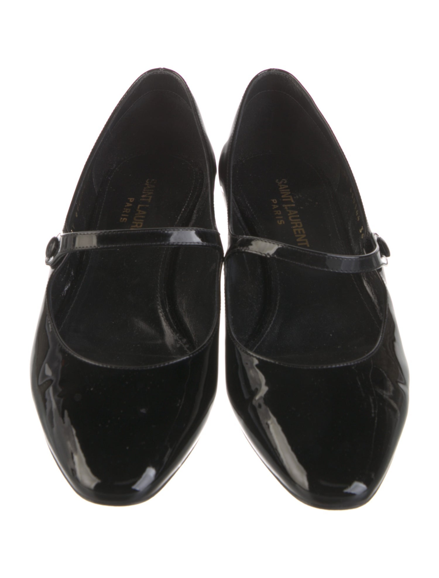 Saint Laurent Patent Leather Mary Jane Flats