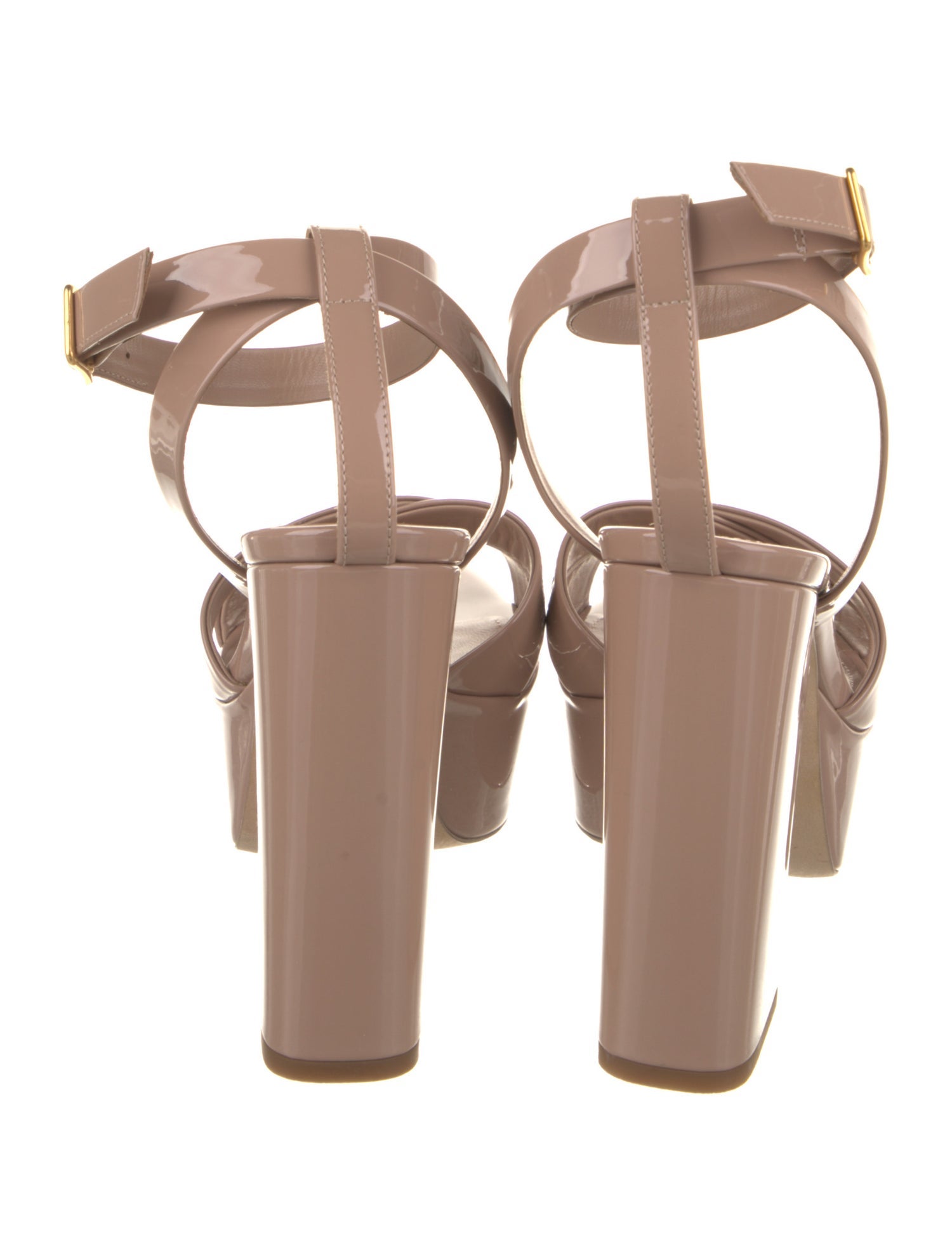 Saint Laurent Patent Leather Sandals