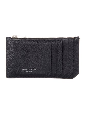 Saint Laurent Leather Card Holder