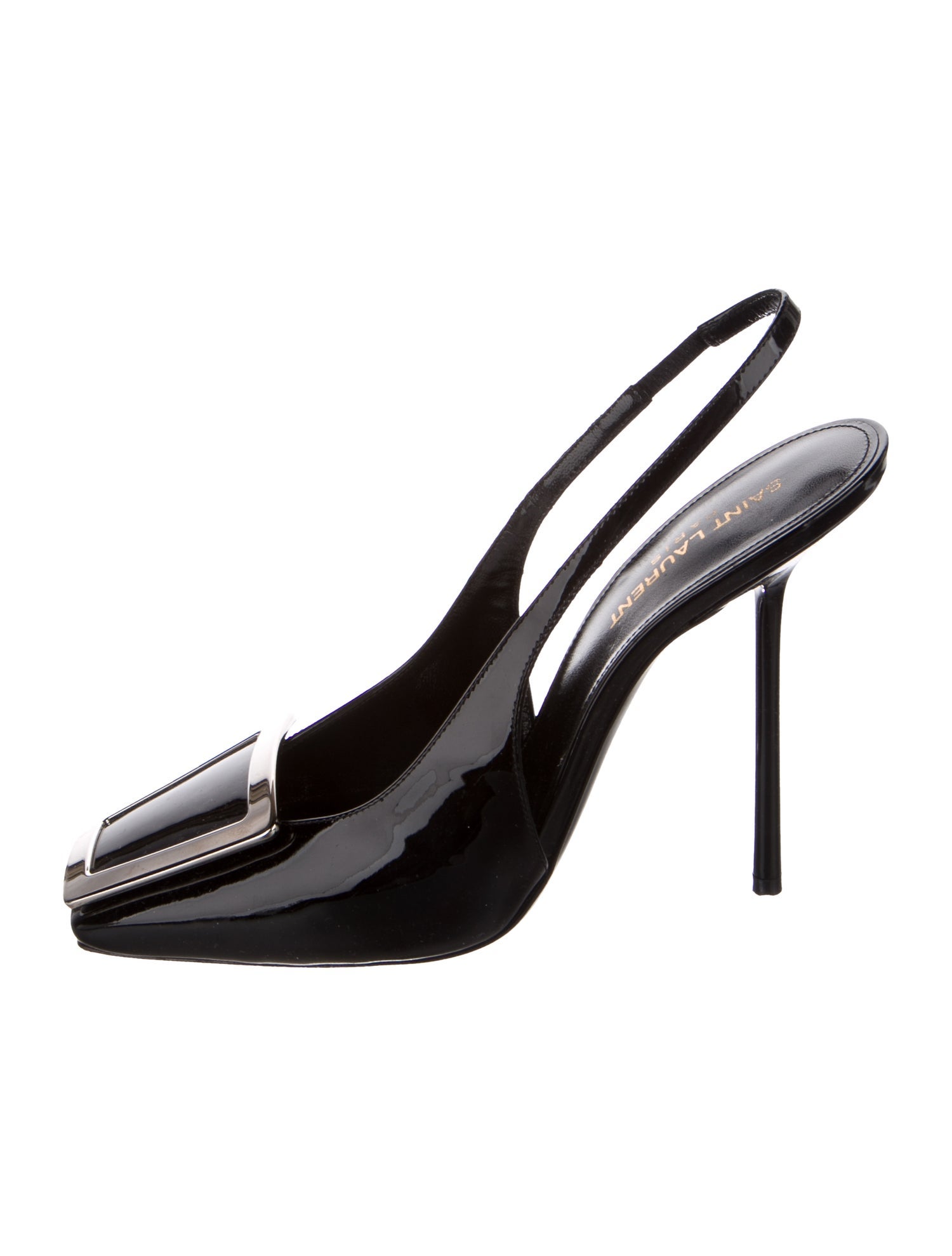 Saint Laurent Patent Leather Slingback Pumps
