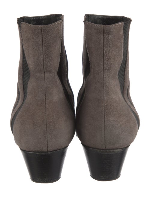 Saint Laurent Suede Colorblock Pattern Chelsea Boots