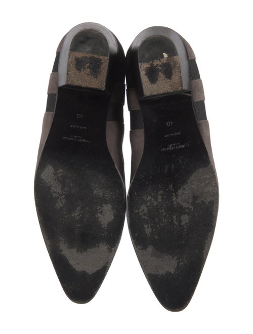 Saint Laurent Suede Colorblock Pattern Chelsea Boots