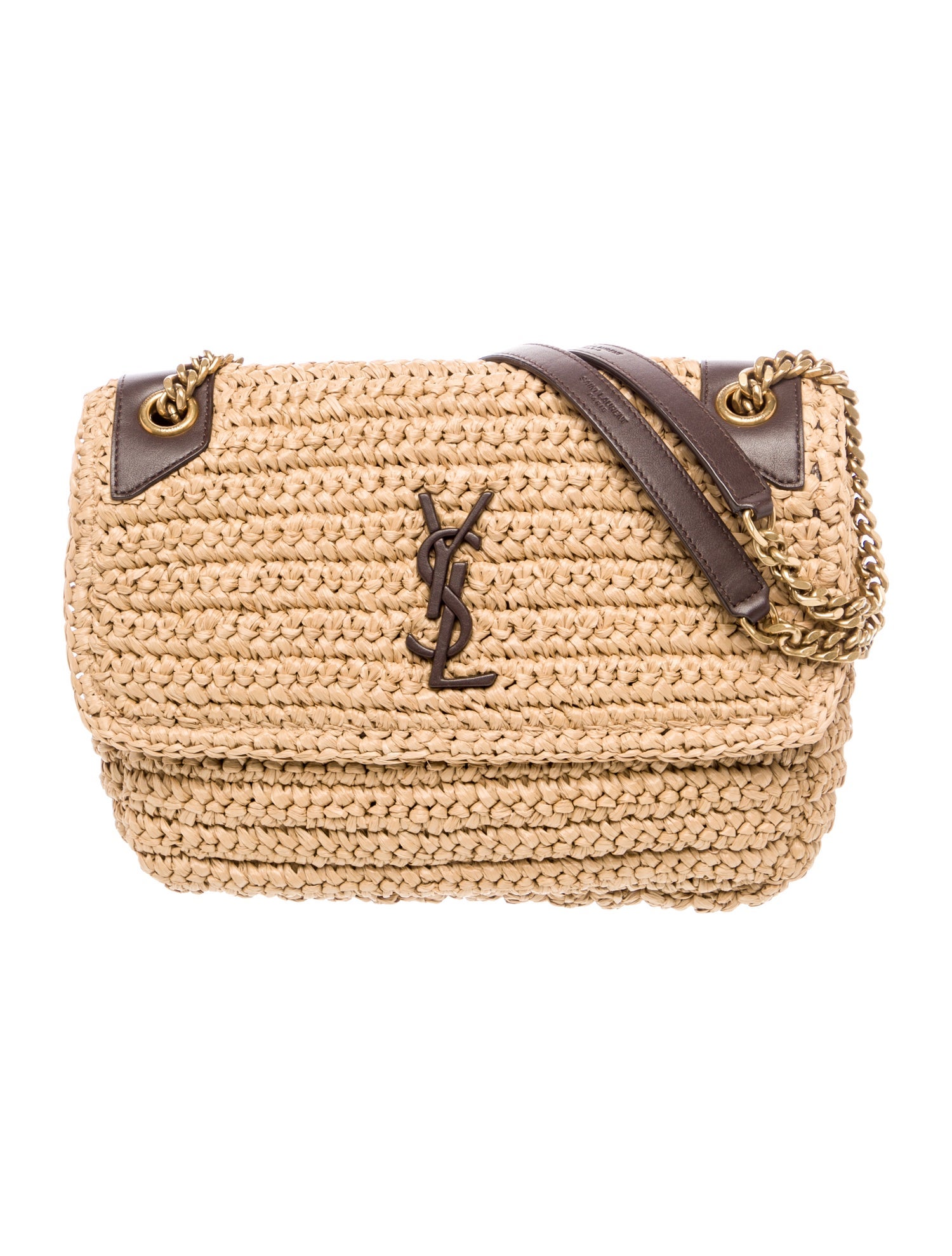 Saint Laurent Raffia Niki Medium