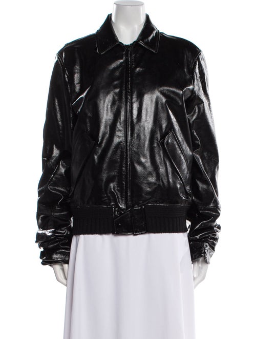 Saint Laurent Leather Fur Jacket