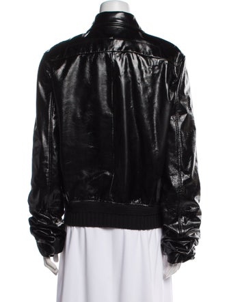 Saint Laurent Leather Fur Jacket