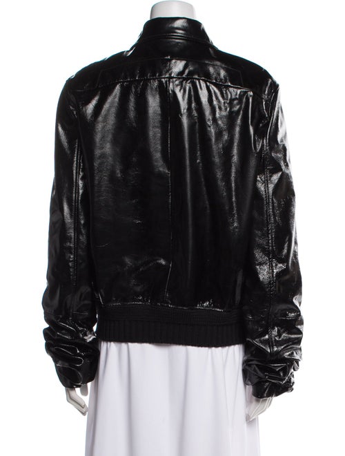 Saint Laurent Leather Fur Jacket