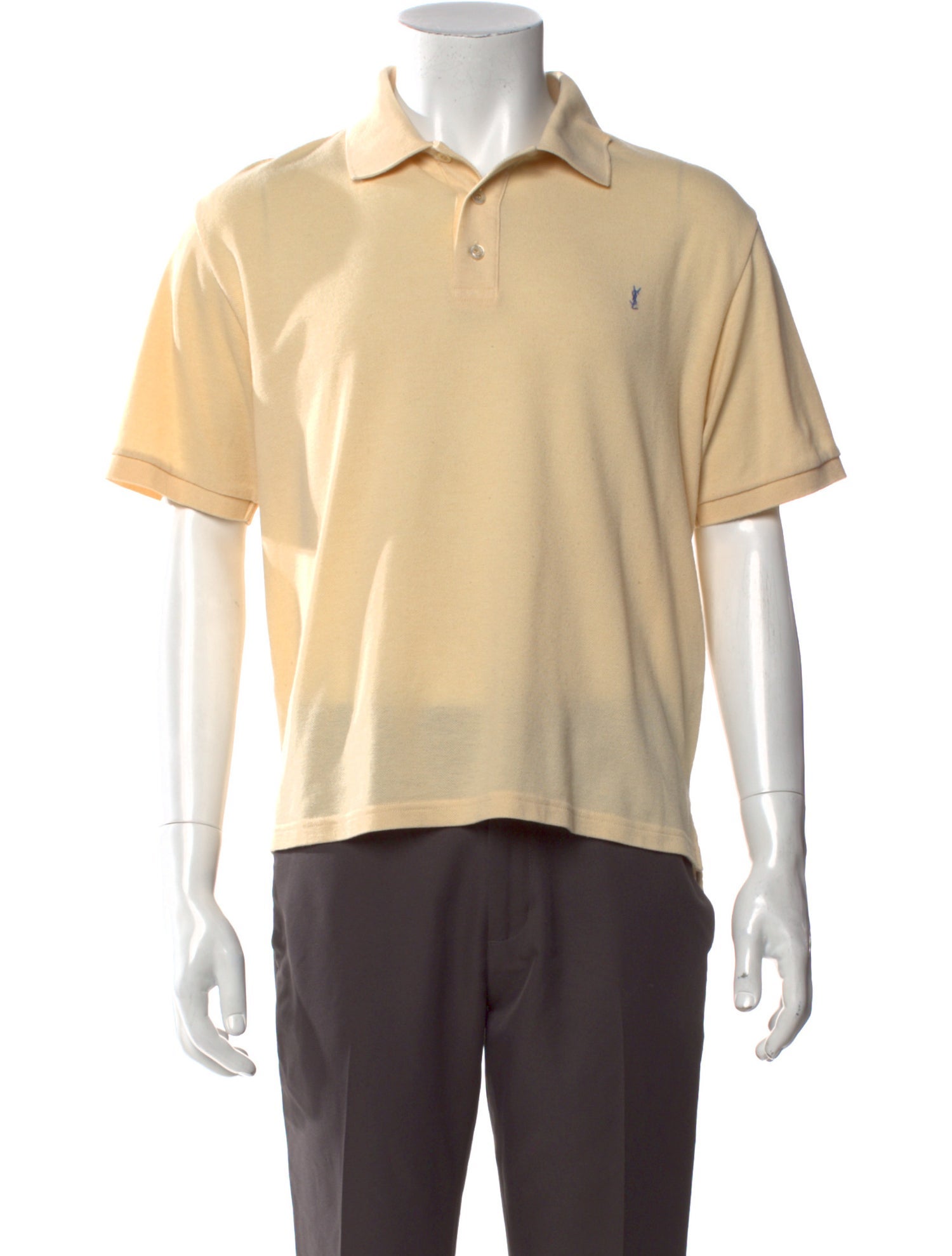 Saint Laurent 2023 Signature Logo Polo Shirt