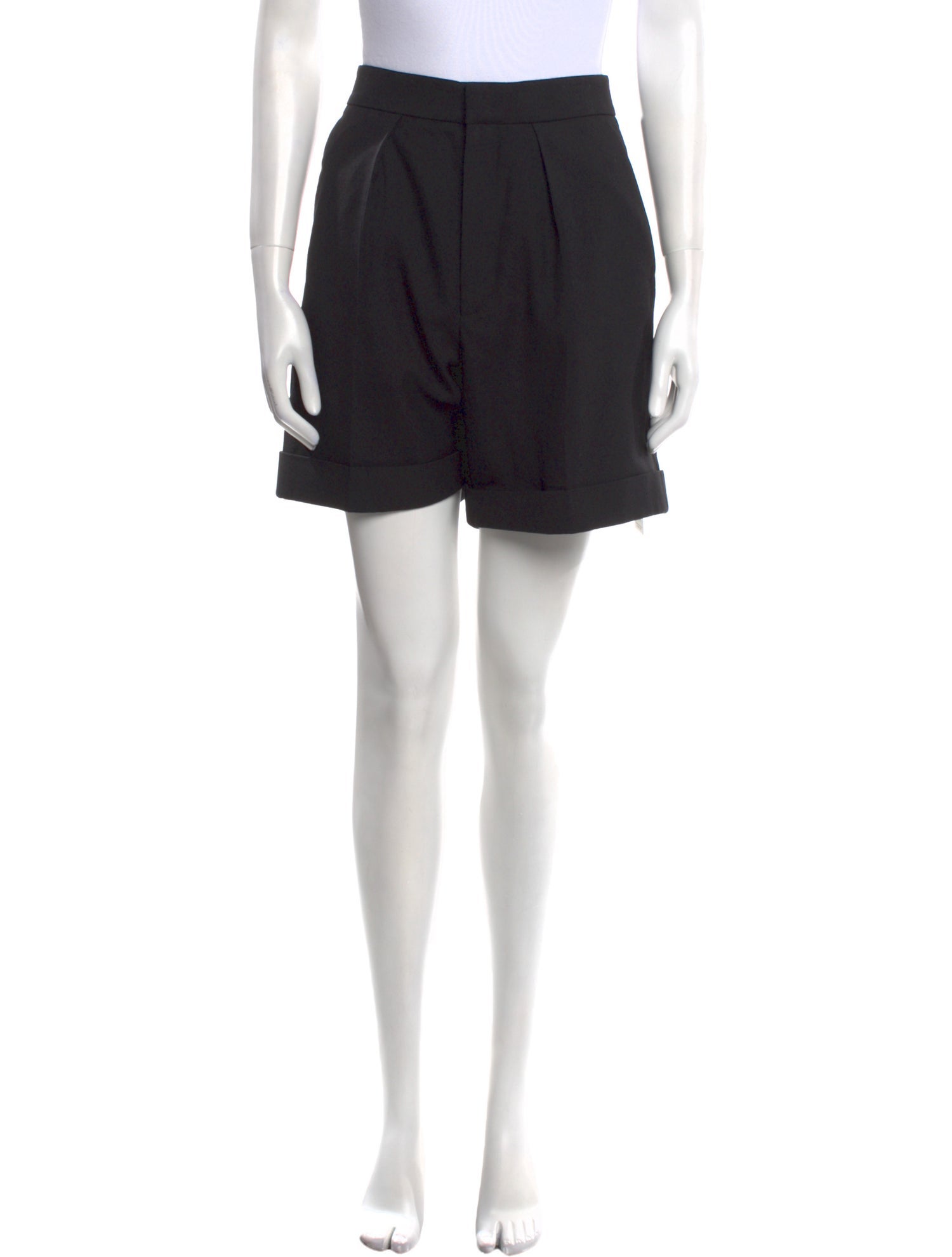 Saint Laurent Virgin Wool Mini Shorts