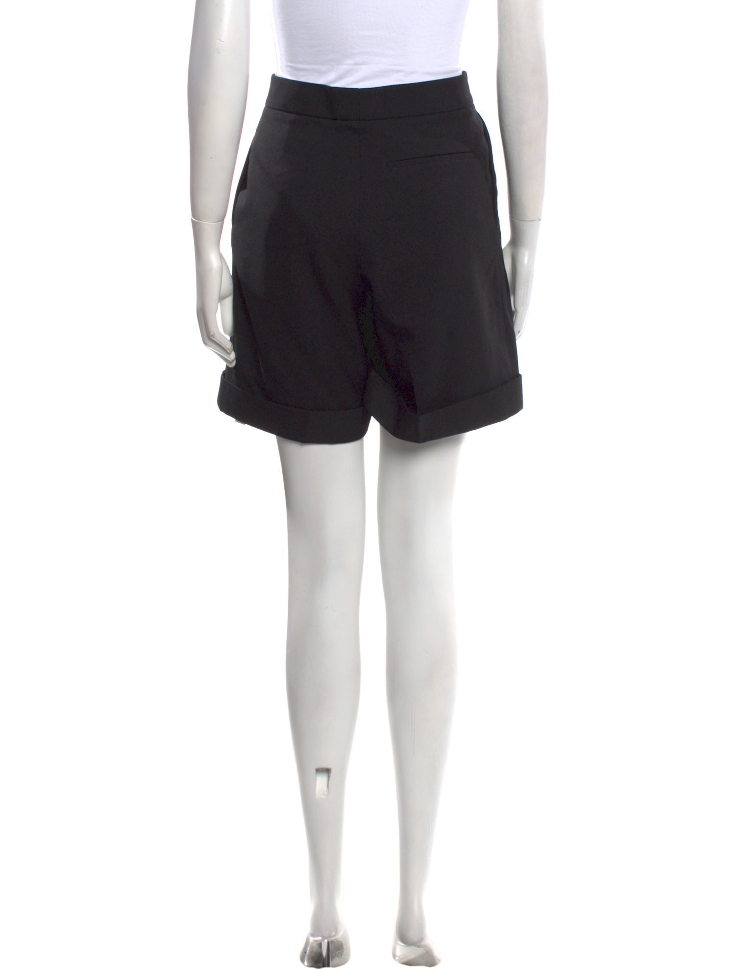 Saint Laurent Virgin Wool Mini Shorts
