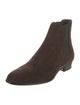 Saint Laurent Suede Colorblock Pattern Chelsea Boots