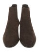 Saint Laurent Suede Colorblock Pattern Chelsea Boots