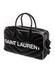 Saint Laurent Leather Miles Logo Bowler Duffel