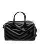 Saint Laurent Leather Miles Logo Bowler Duffel