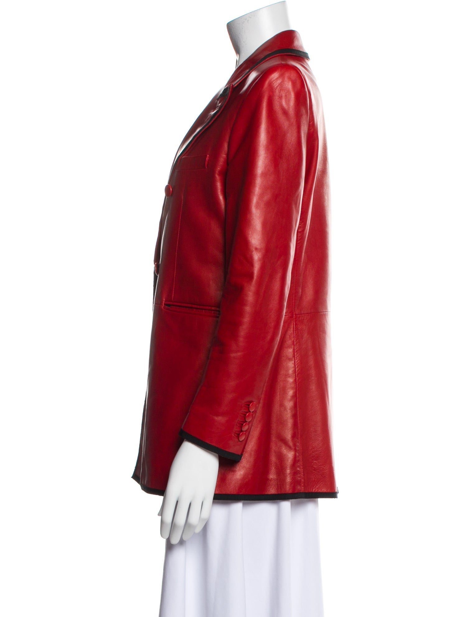 Saint Laurent Leather Blazer