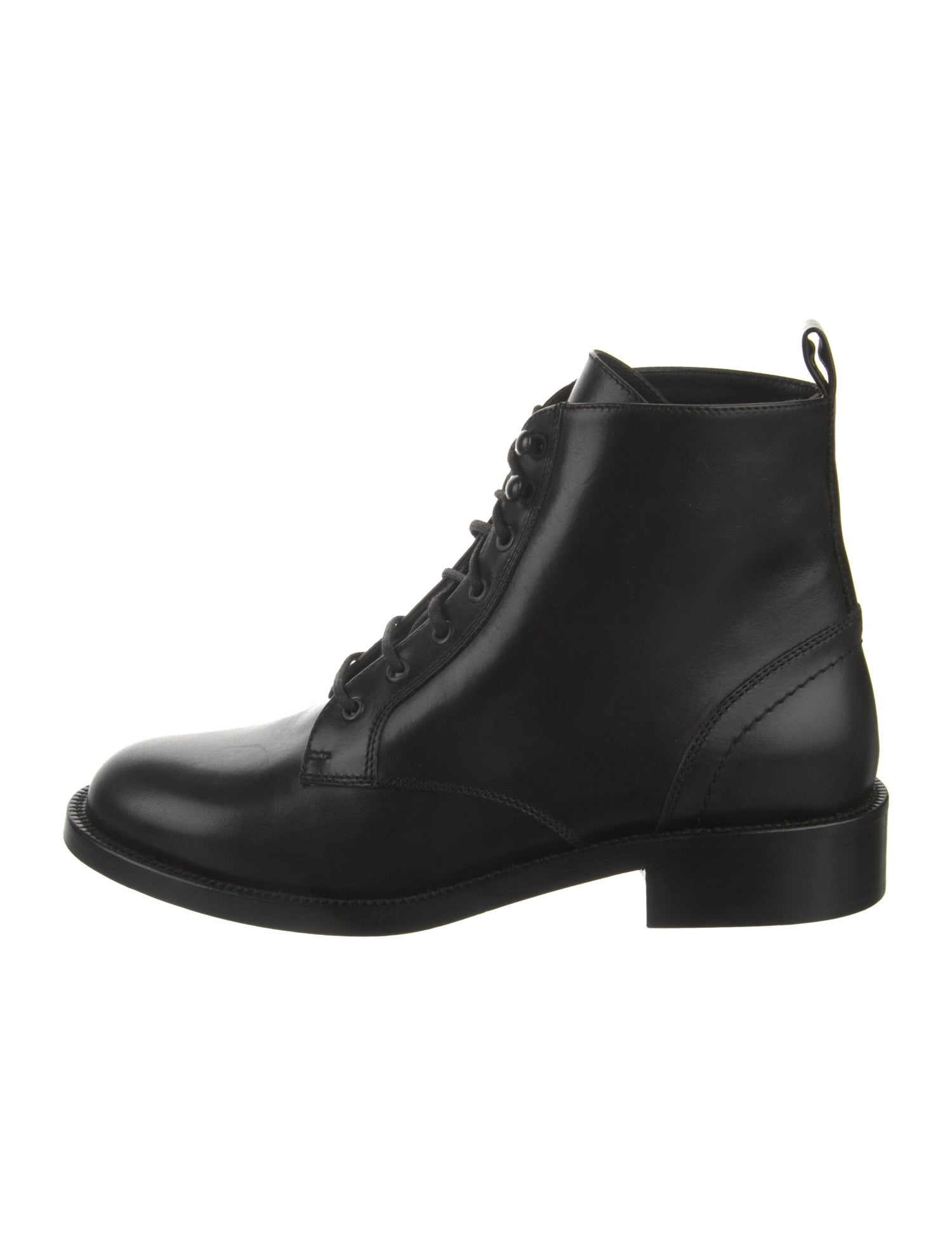Saint Laurent Leather Combat Boots