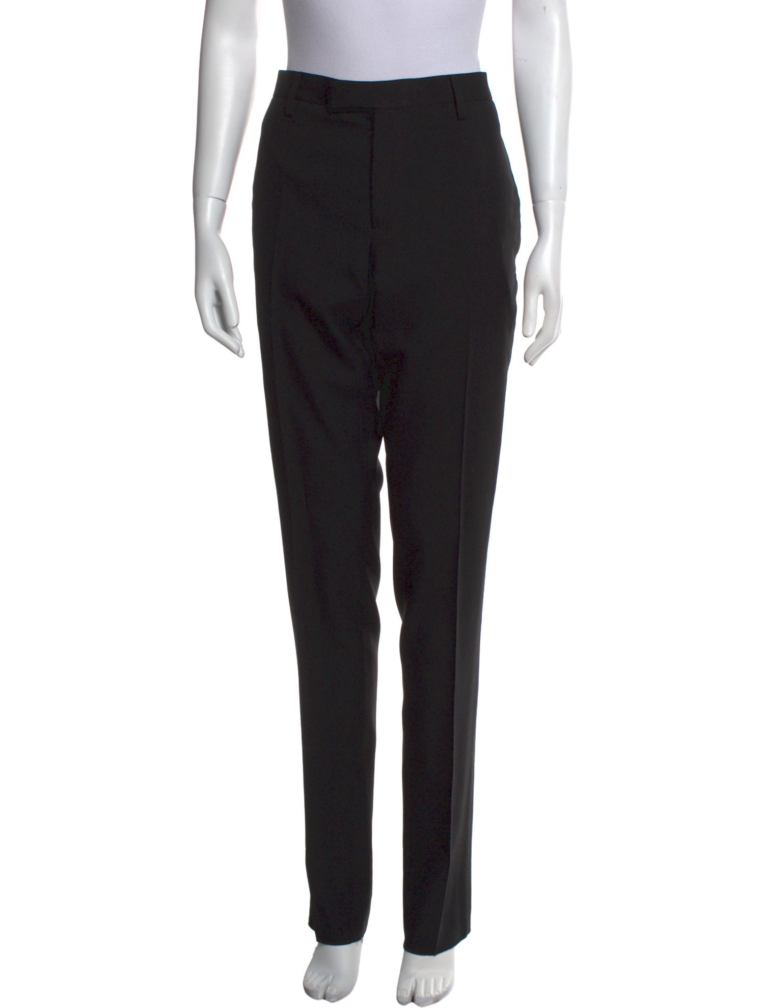 Saint Laurent Virgin Wool Straight Leg Pants