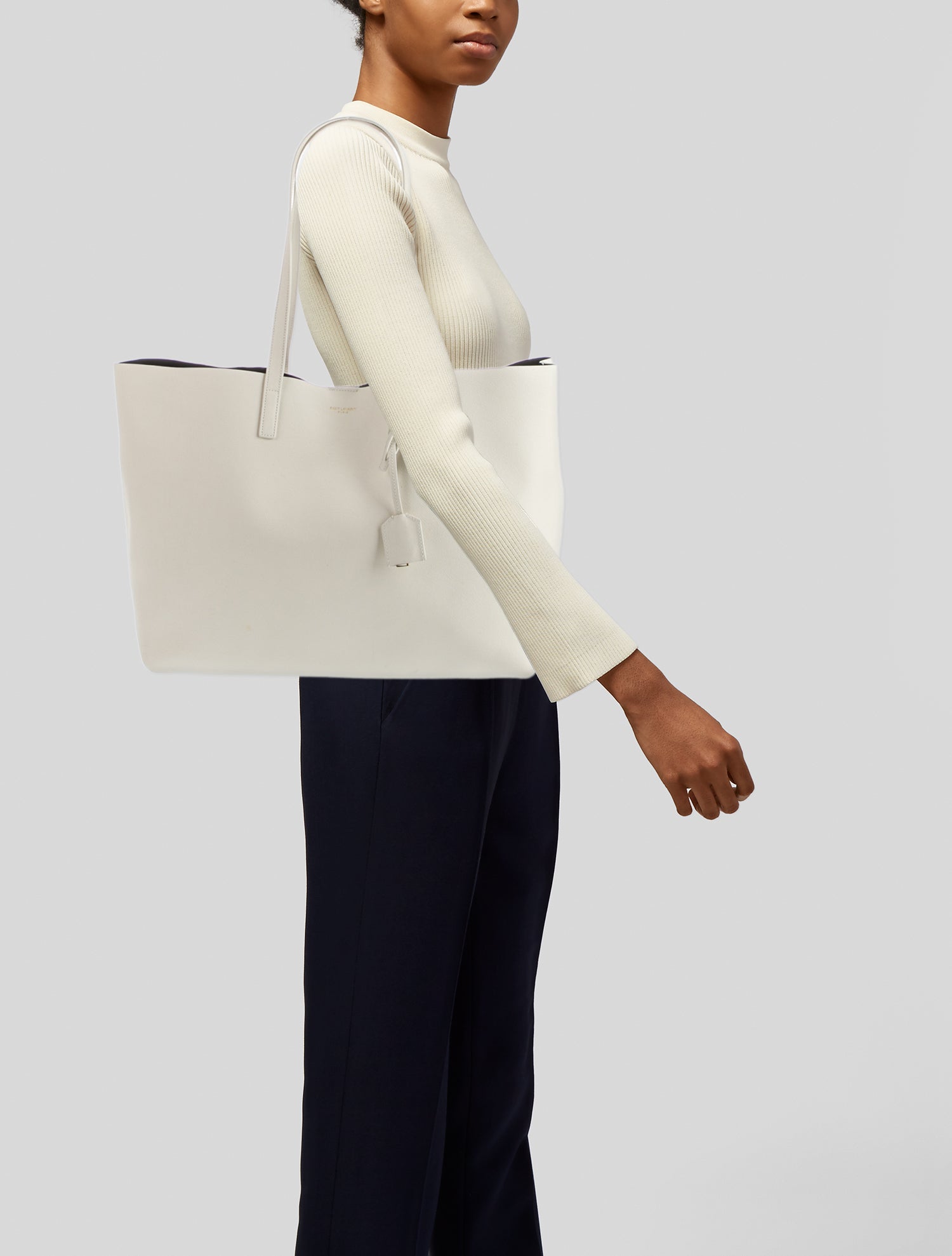 Saint Laurent Leather Tote