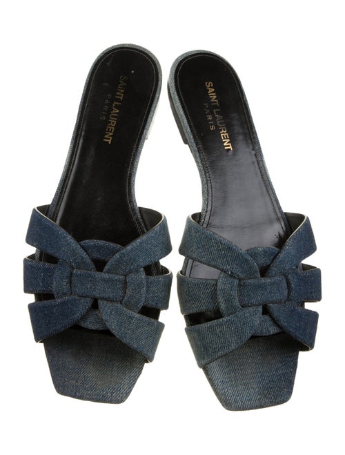 Saint Laurent Denim Slides