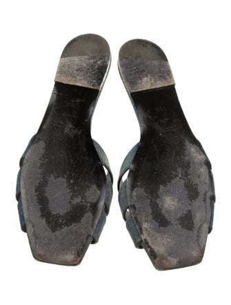Saint Laurent Denim Slides
