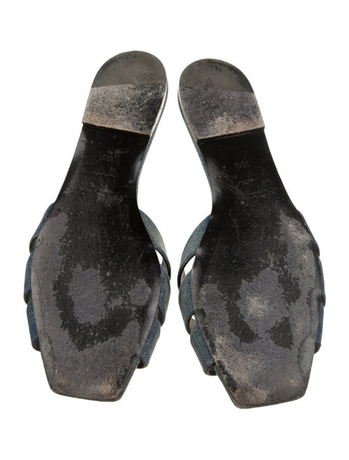 Saint Laurent Denim Slides
