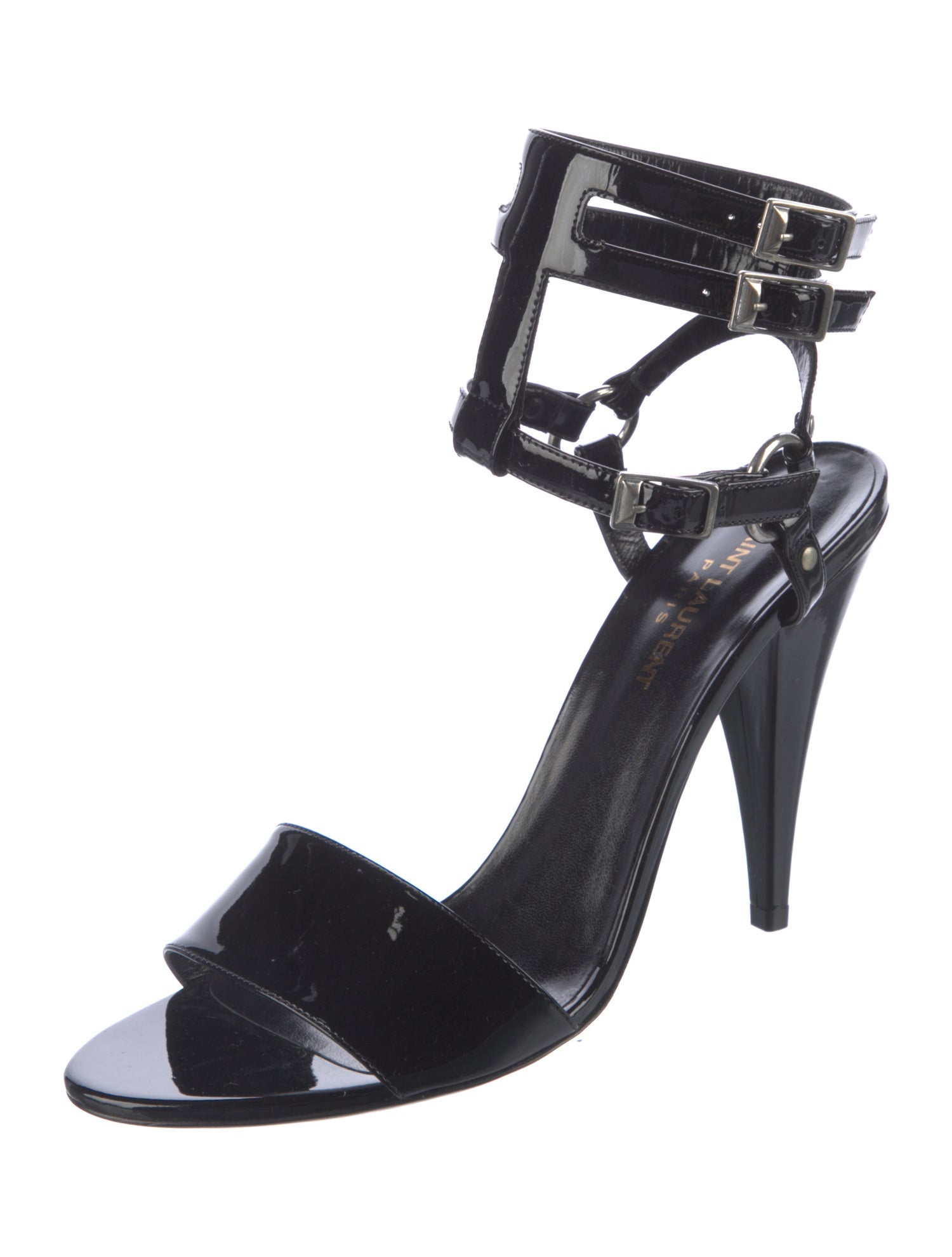 Saint Laurent Patent Leather Sandals
