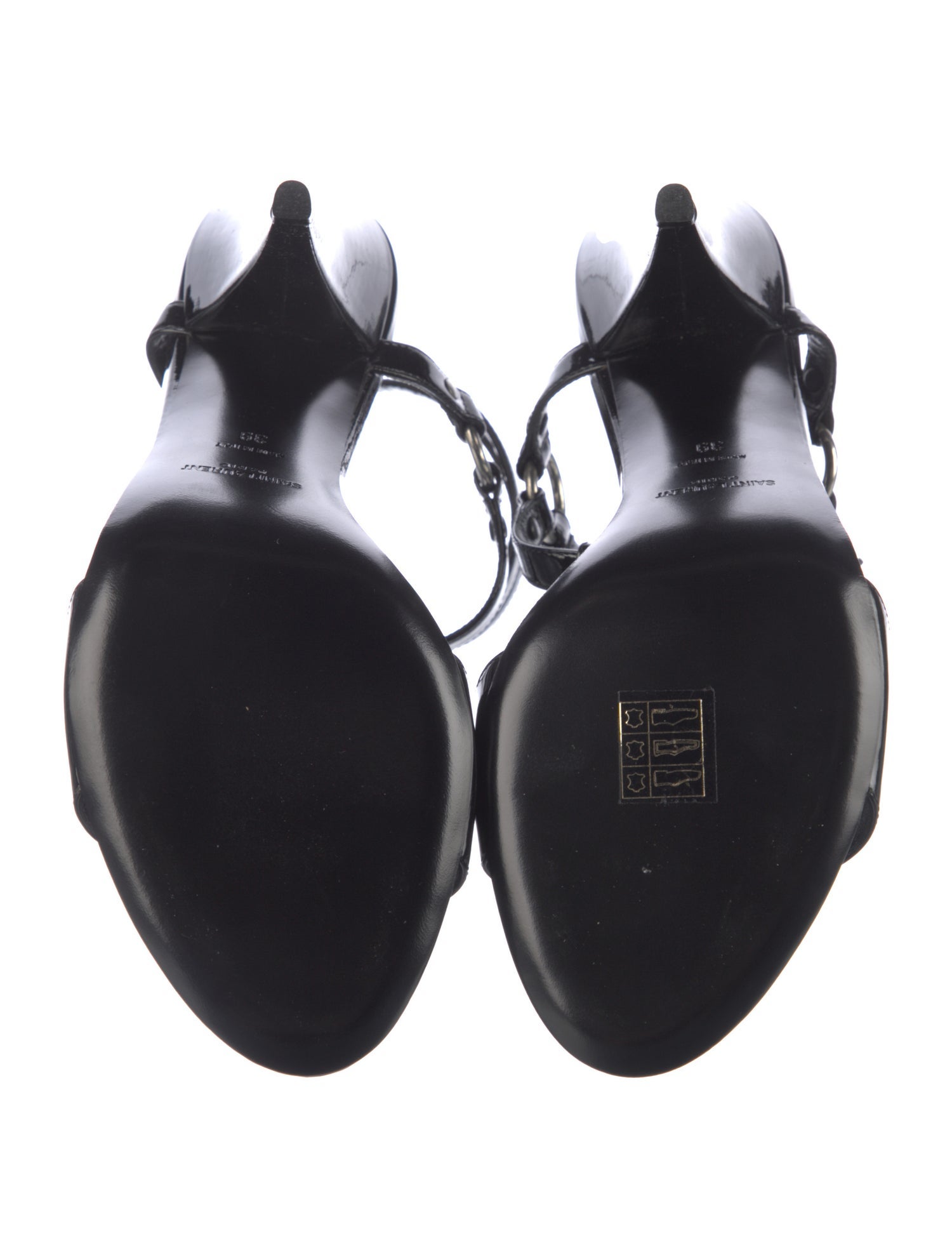 Saint Laurent Patent Leather Sandals