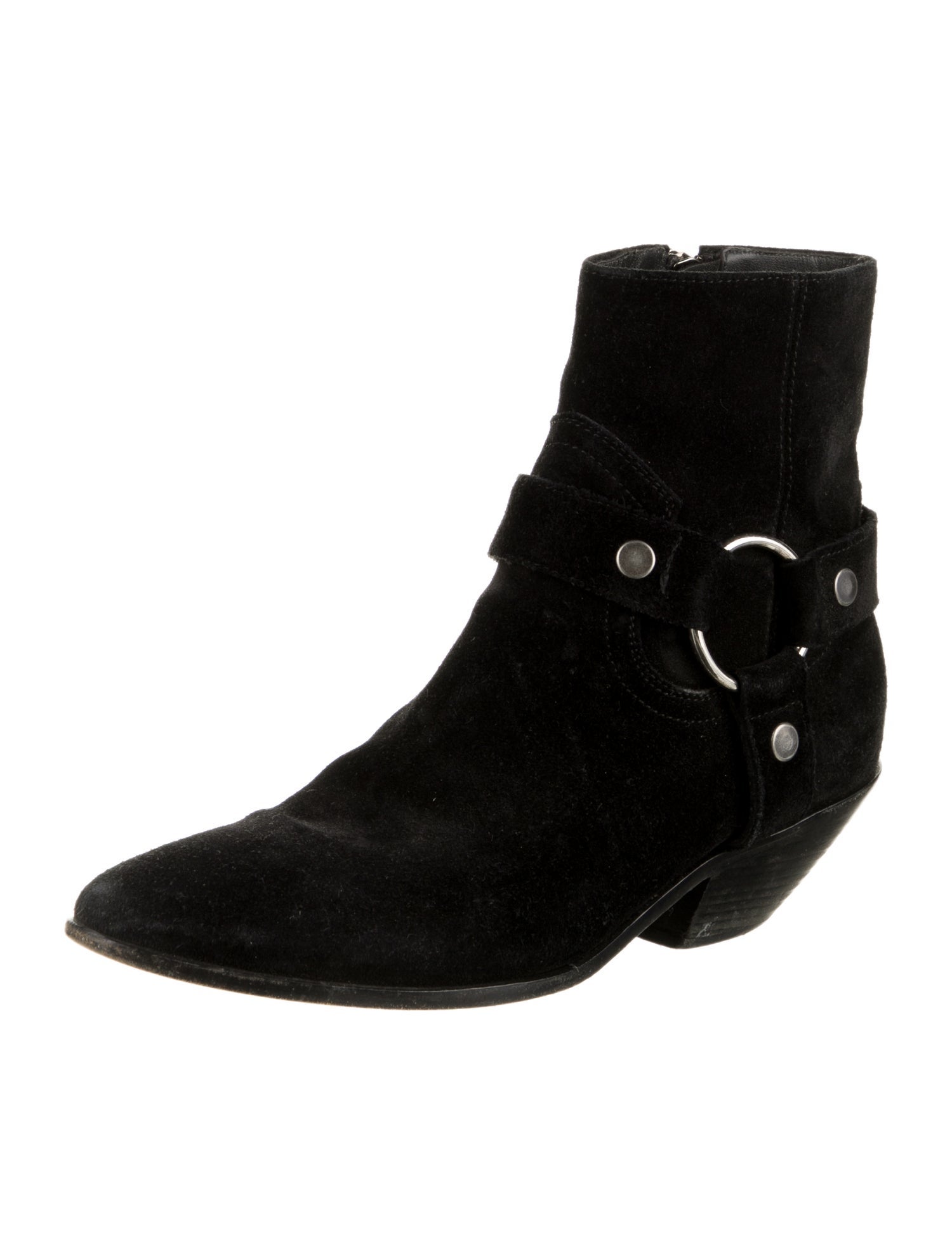 Saint Laurent Suede Western Boots
