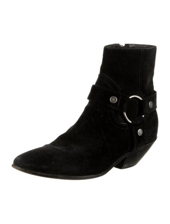 Saint Laurent Suede Western Boots
