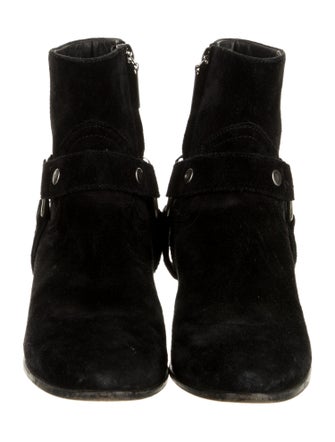 Saint Laurent Suede Western Boots