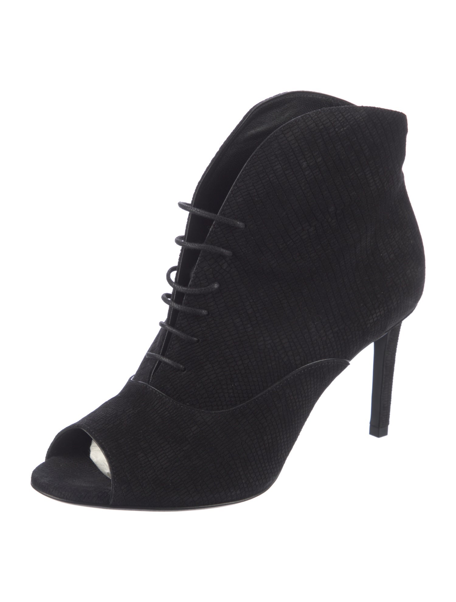 Saint Laurent Suede Lace-Up Boots