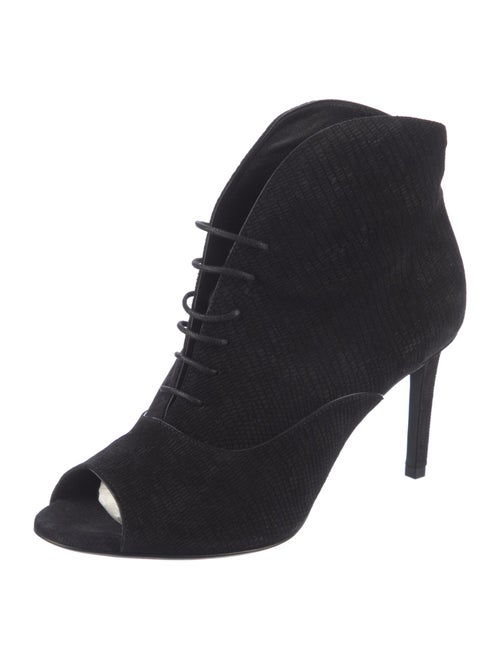 Saint Laurent Suede Lace-Up Boots