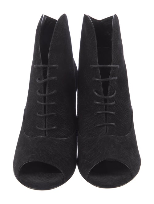 Saint Laurent Suede Lace-Up Boots