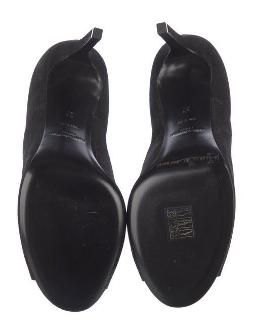 Saint Laurent Suede Lace-Up Boots