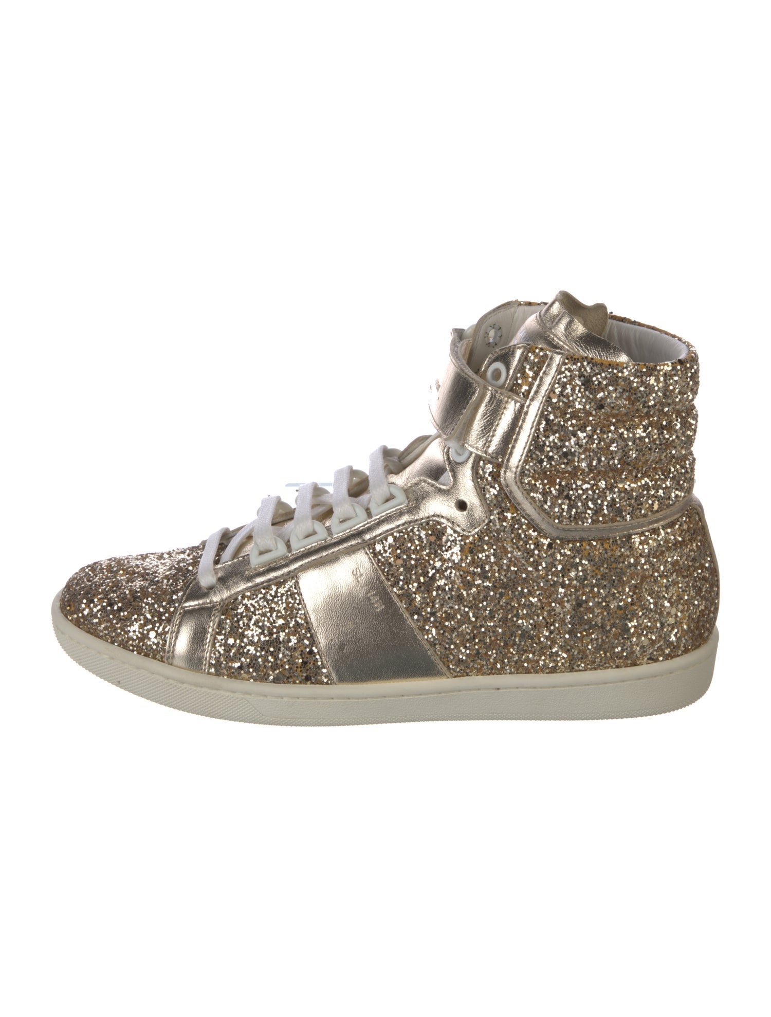 Saint Laurent Glitter Glitter Accents Sneakers