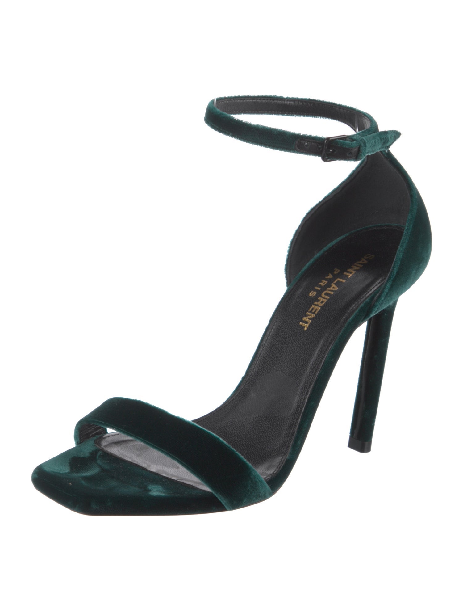 Saint Laurent Velvet Sandals