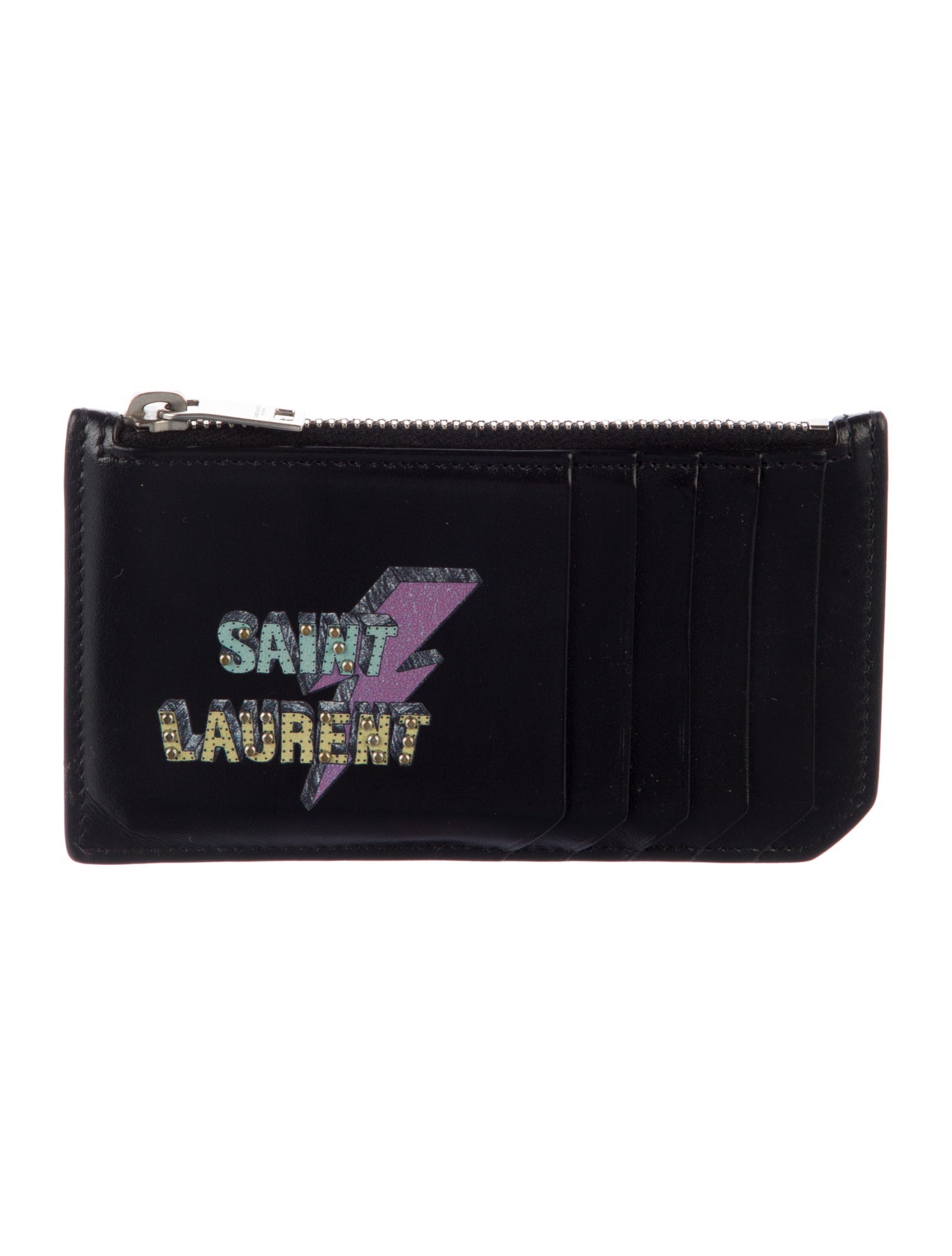 Saint Laurent Leather Printed Wallet