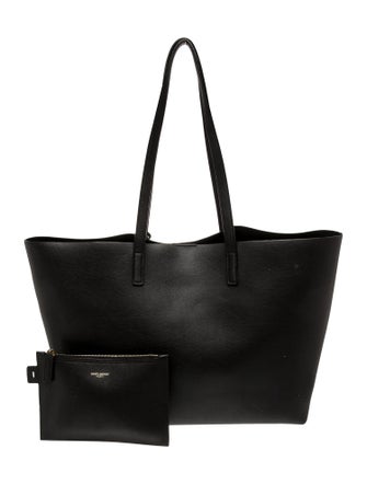 Saint Laurent Leather Shopping Tote Large