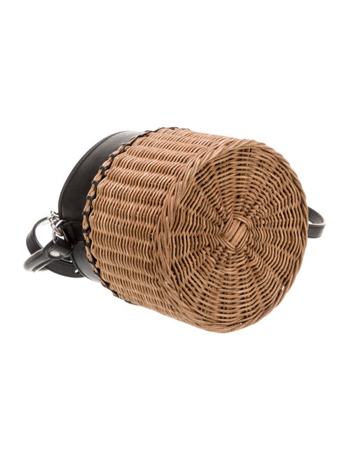 Saint Laurent Leather Wicker Small